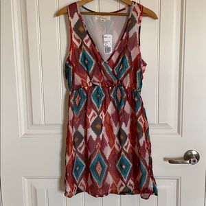 🟣3 for $25🟣 aztec cross front dress